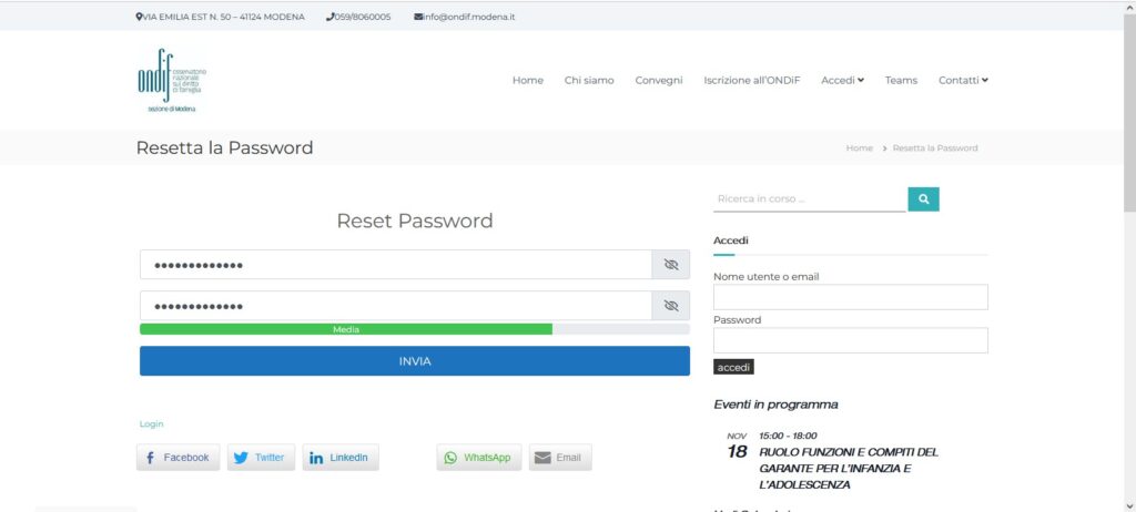 Email di conferma